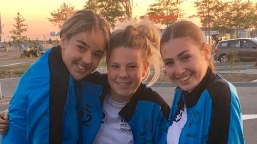 Inger, Milo, Noor en Romy maken hun opwachting tijdens Korfbal Challenge 2019