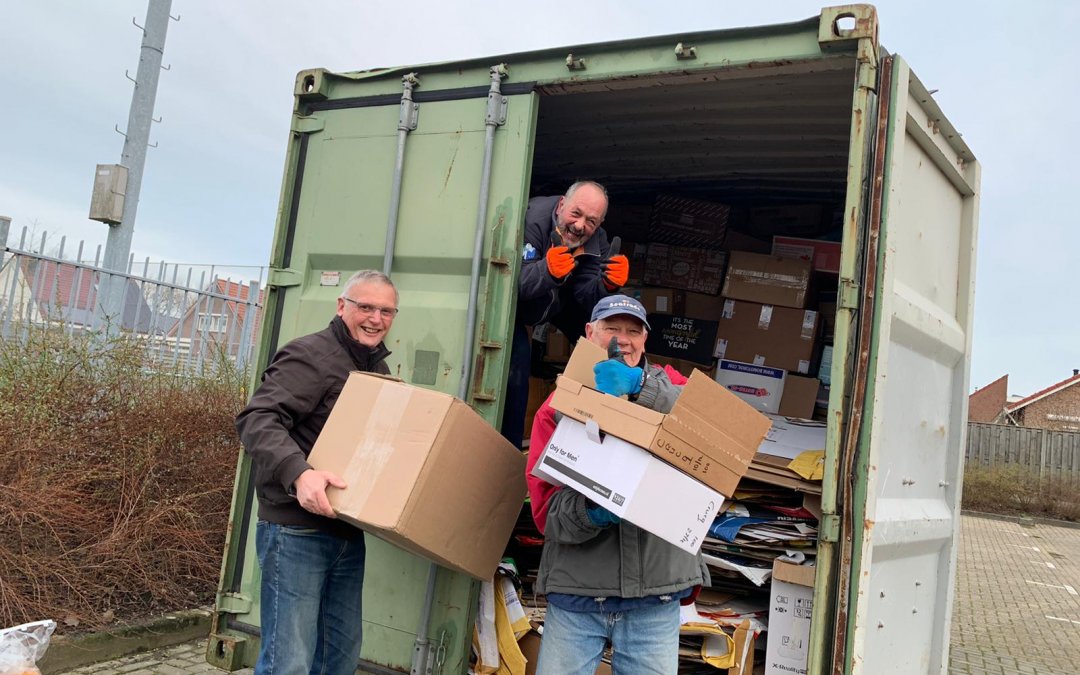 Oud papier wordt opgehaald op vrijdag 11 en zaterdag 12 december 2020