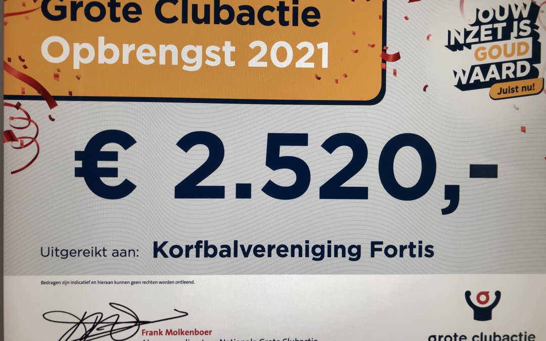 Succesvolle Grote Clubactie – Hoogste opbrengst ooit!