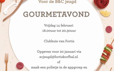 Gourmetavond voor de B en C jeugd!