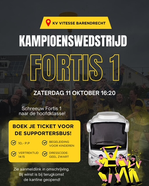🔥 KAMPIOENSWEDSTRIJD FORTIS 1! 🔥