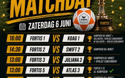 🏆 ZATERDAG = KAMPIOENENDAG BIJ FORTIS! 🏆