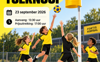 🏆 Woensdag 23 september: Kangoeroedag & Fortis Jumbo De Boeck Schoolkorfbaltoernooi!